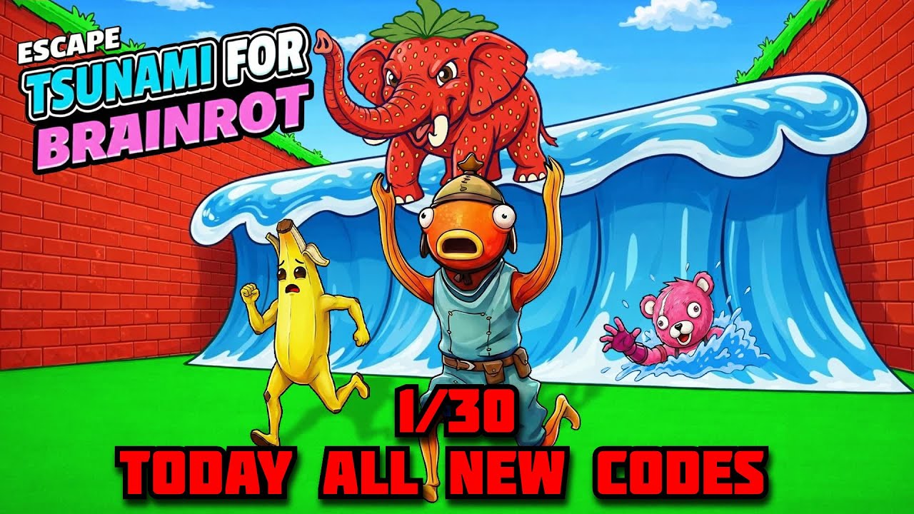 Escape Tsunami Secret Brainrot Codes Fortnite Escape Tsunami For Brainrots! (New Secret Codes)