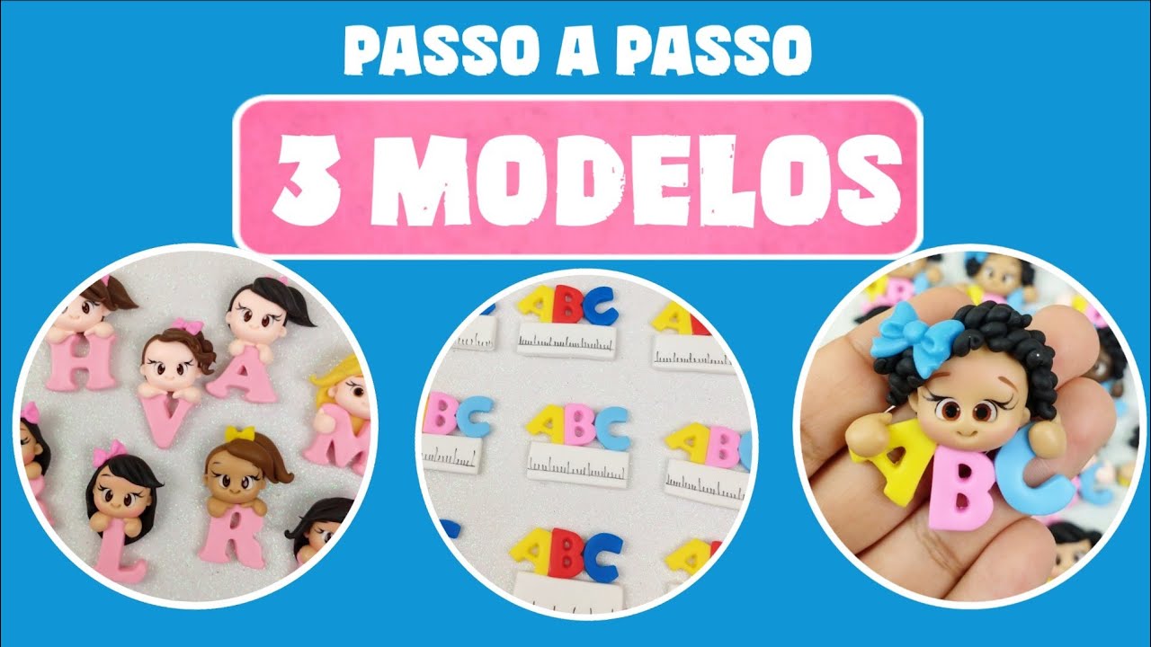 Ganhe DINHEIRO com apliques de laço | 3 ideias de apliques em biscuit