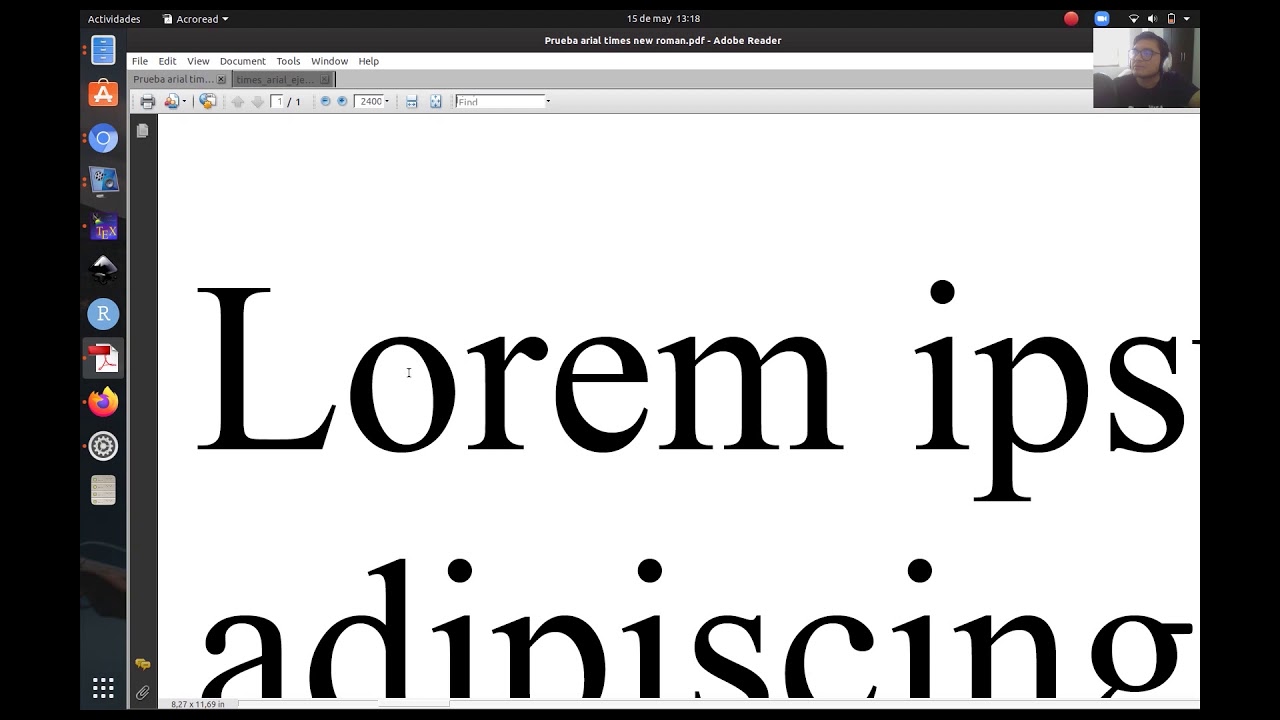 ¿Fuente Arial y Times New Roman en LaTeX? Solucionando esta gran duda de todos.