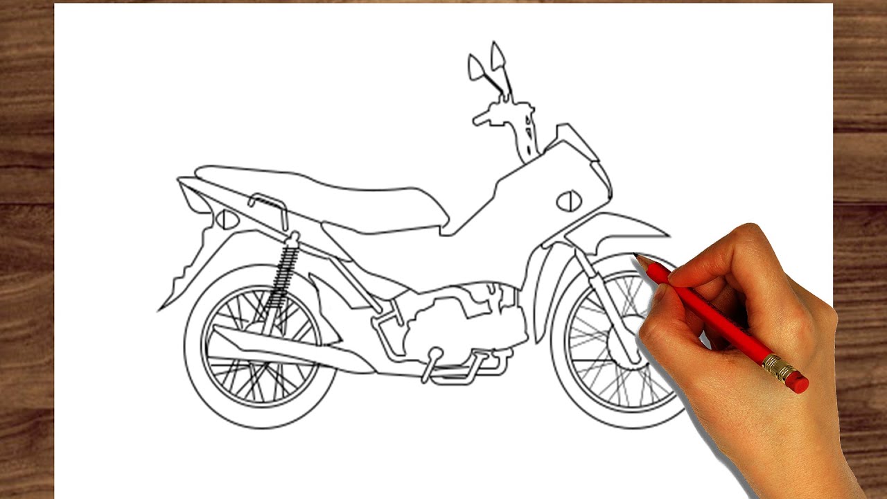 COMO DESENHAR UMA MOTO PASSO A PASSO!