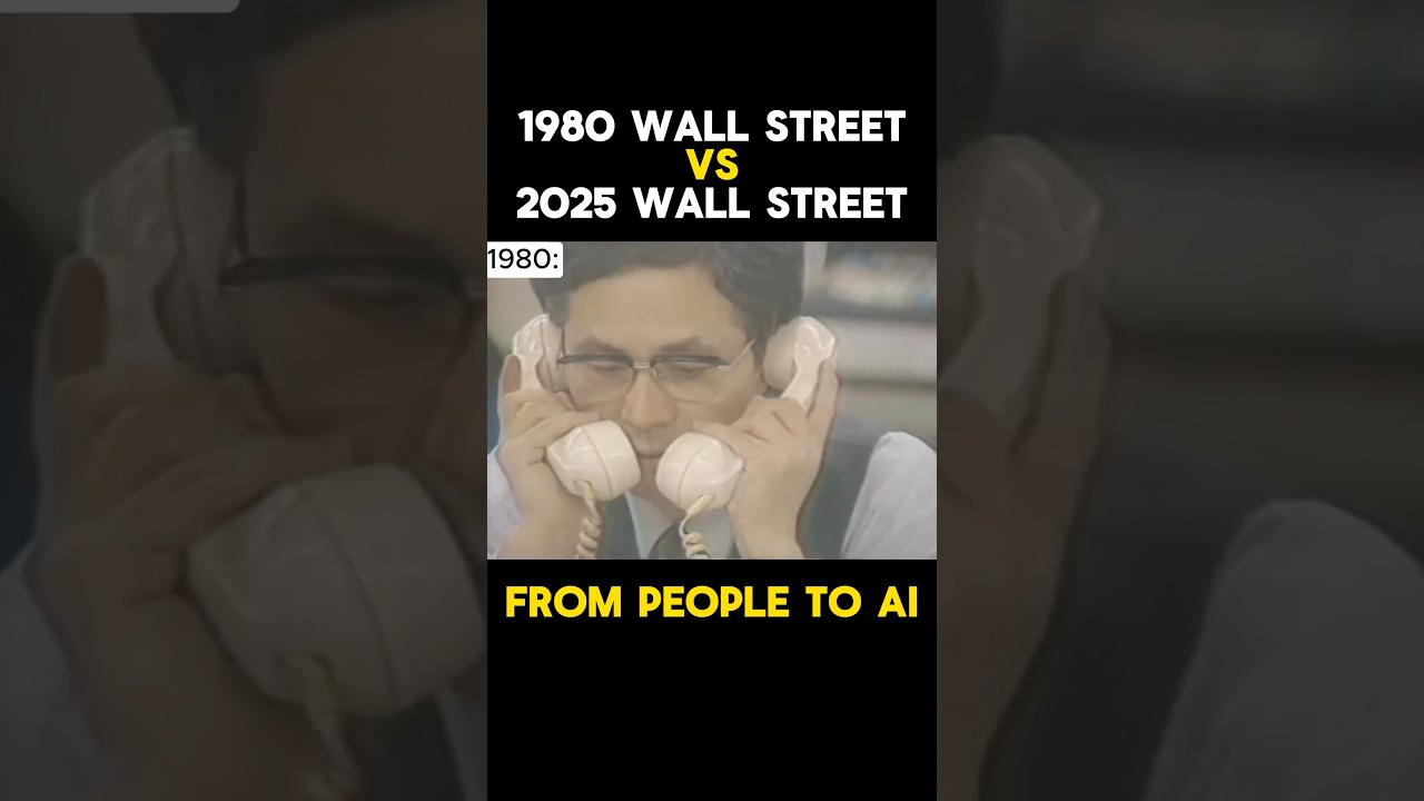 1980s vs 2025 Wall Street Stock Exchange #shorts #wallstreet  #nyc #newyork #fyp #nostalgia #80s