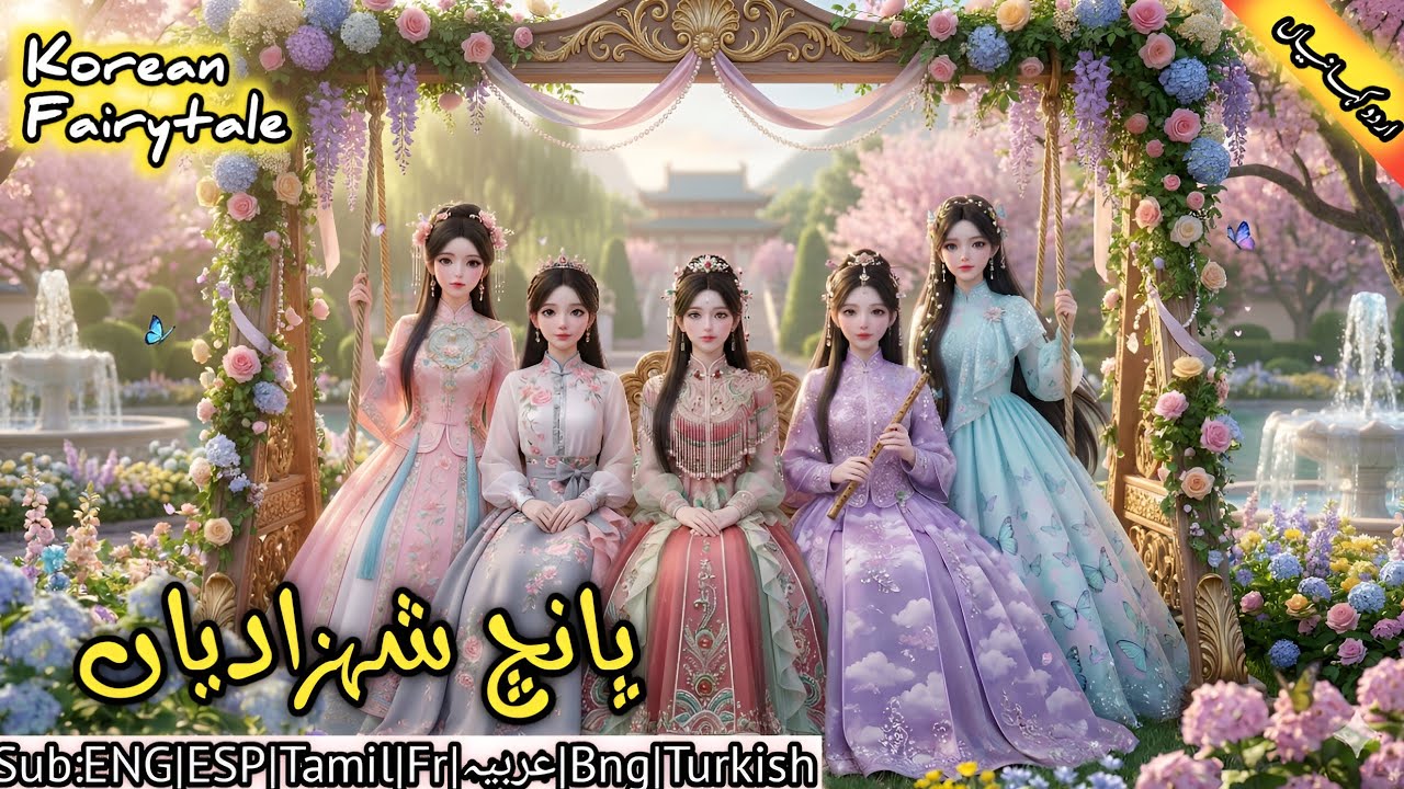 Mystery Of Five Princesses 🦋✨ Urdu Hindi Stories | Hindi Fairy Tales | Urdu Fairy Tales 