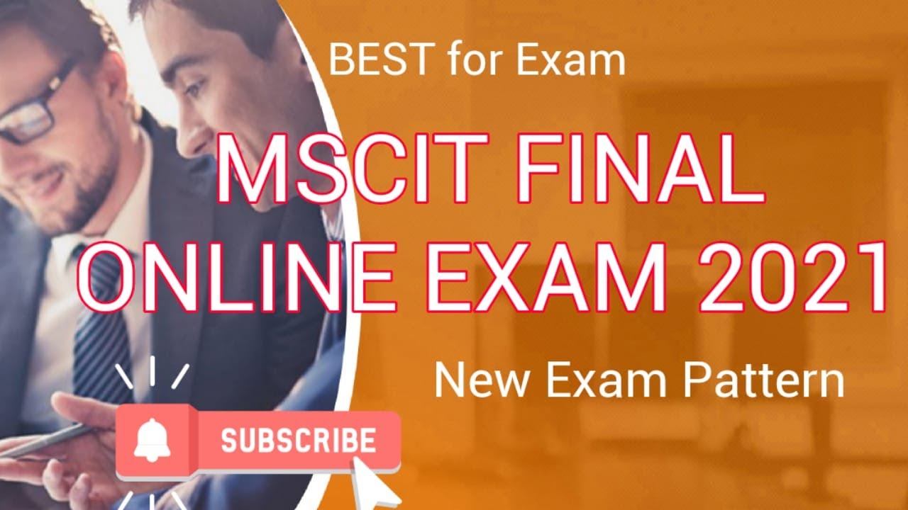 MSCIT FINAL ONLINE EXAM 2021