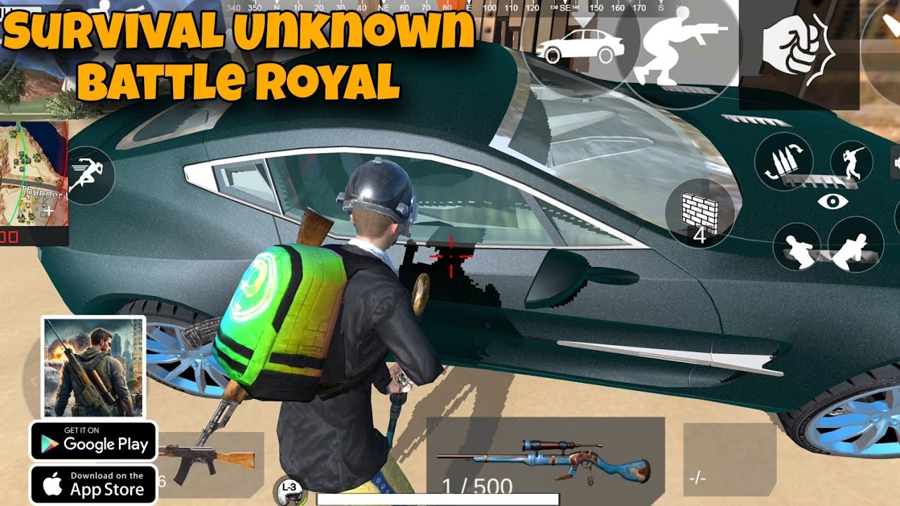 Survival Unknown Battle Royal mobile gameplay - offline game android iOS in 2025