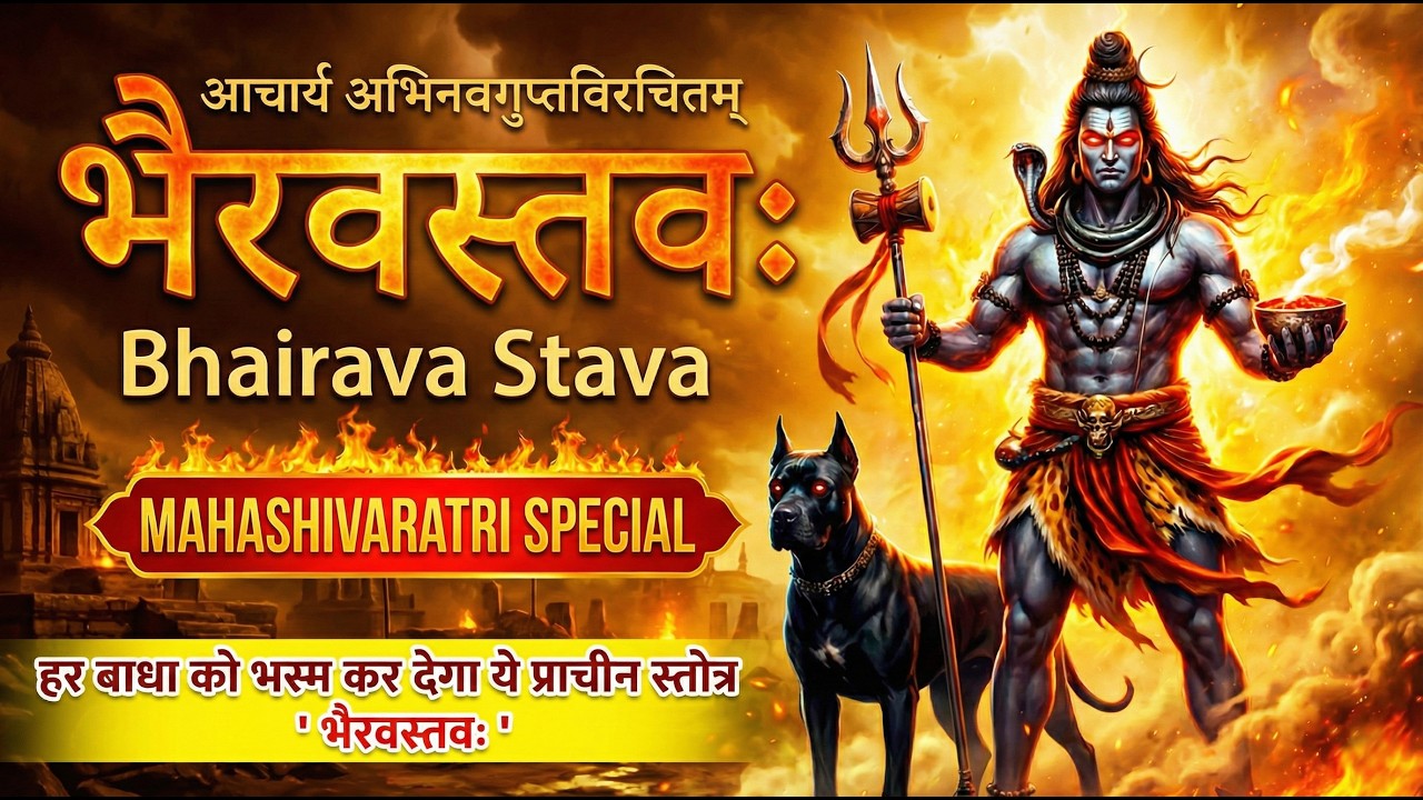 भैरव स्तव: सुनते ही मिट जाएगा मृत्यु का भय!  Bhairava Stava | #Mahashivaratri Special 🔱