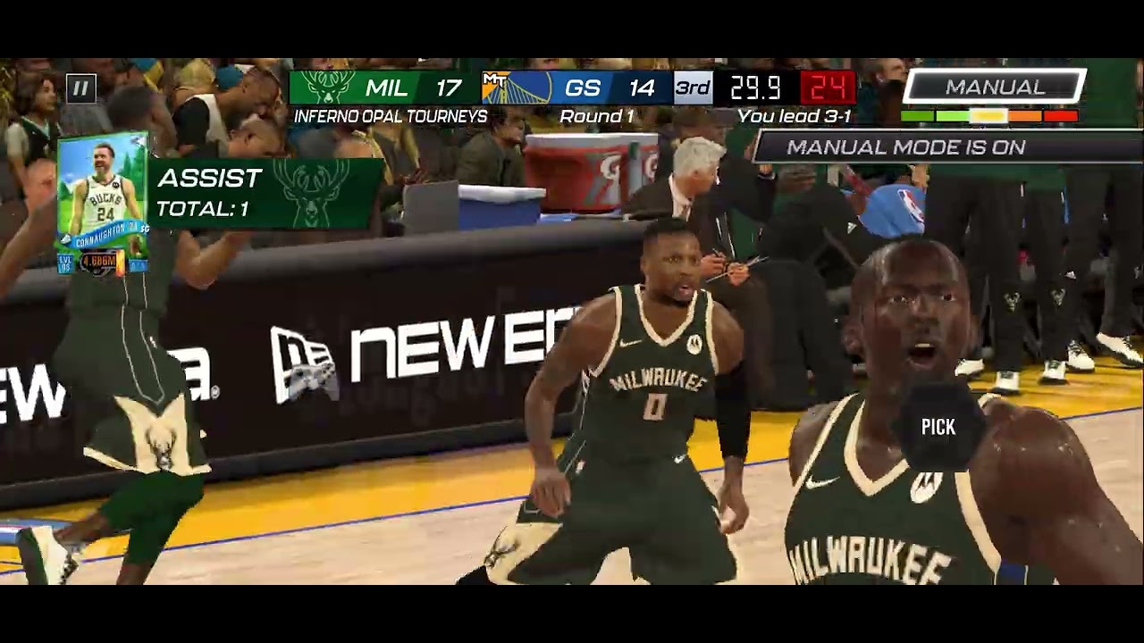 Insane ending! Bucks vs warriors nba2kmobile!