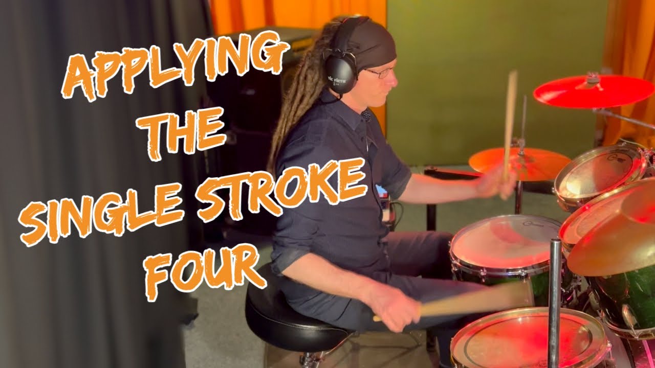Single Stroke Four application | Rudiment