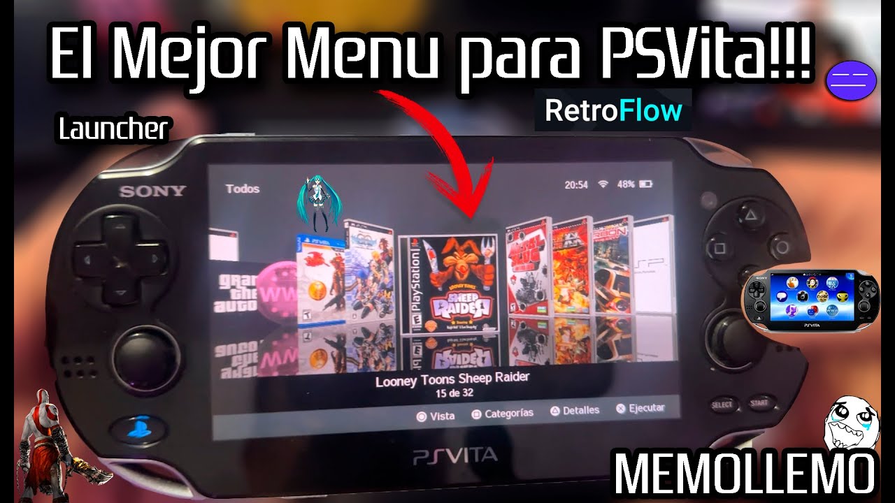 El mejor menú para PSVita | RetroFlow Launcher |