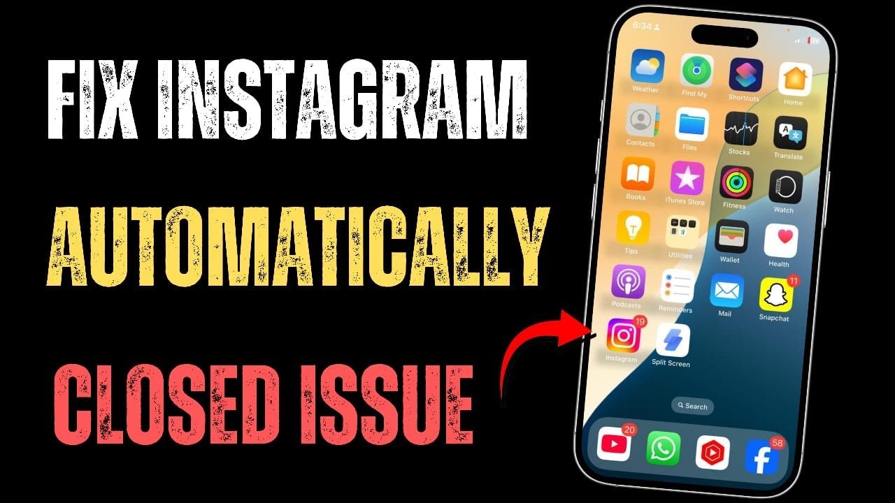 Как исправить проблему с автоматическим закрытием Instagram на iPhone / проблему с автоматической...
