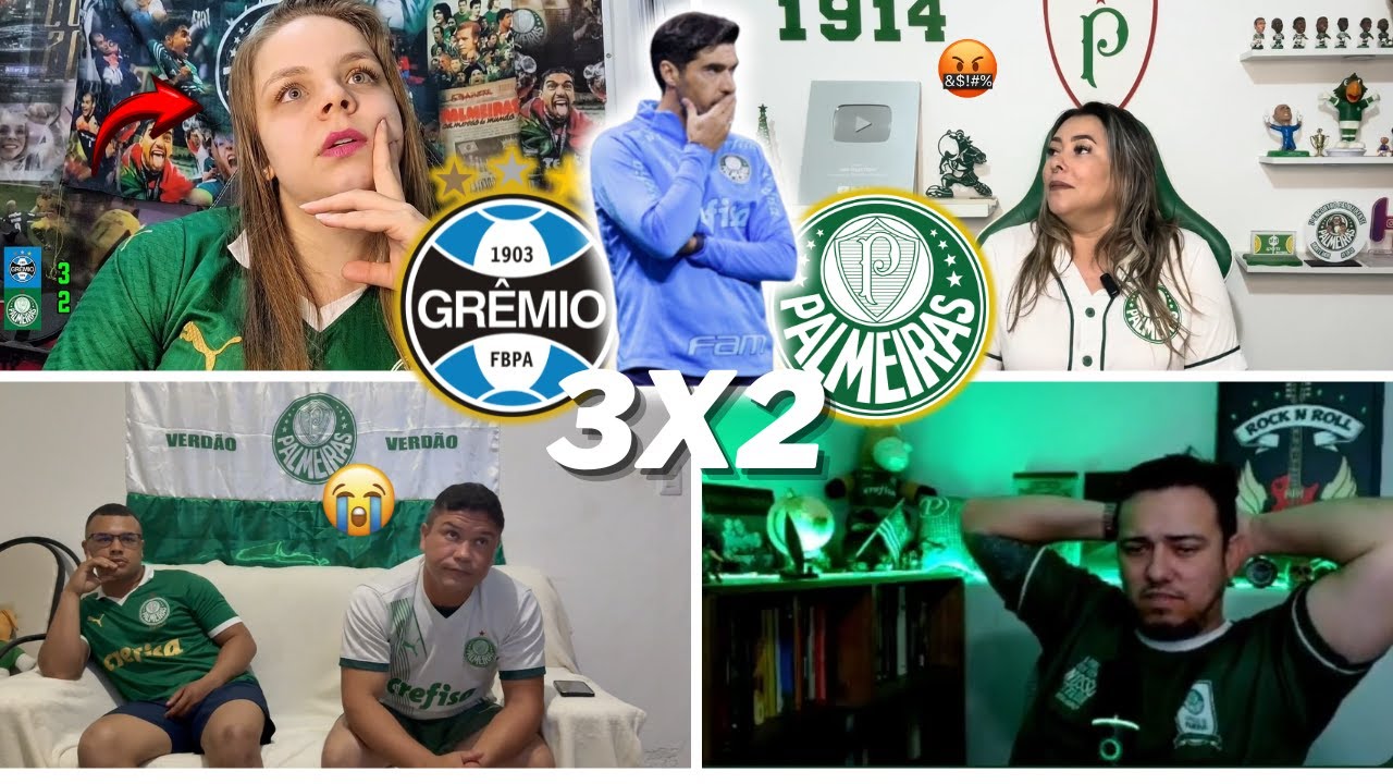 REAÇÕES DOS PALMEIRENSES | GRÊMIO 3 X 2 PALMEIRAS | BRASILEIRÃO 2025- VAMOS RIR KKKK