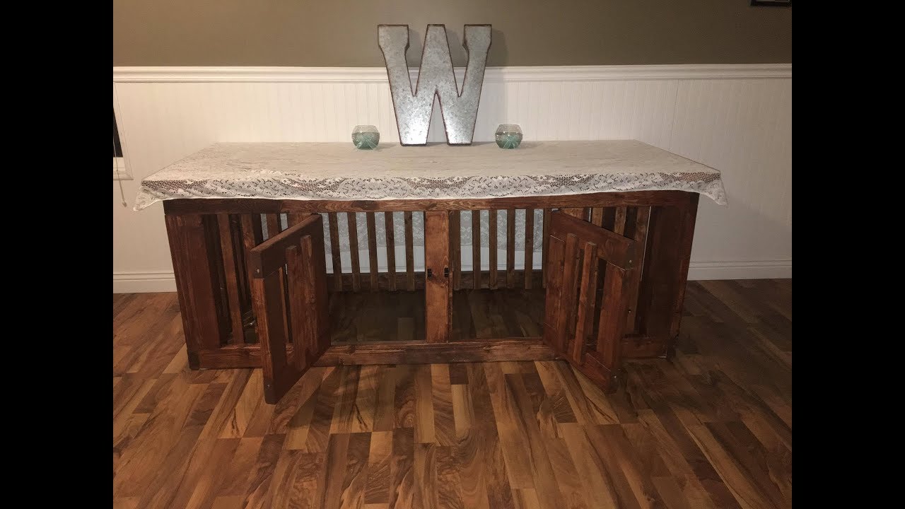 How To Build A Handmade Dual Dog Kennel Crate! 3D Model Version Step By Step!
