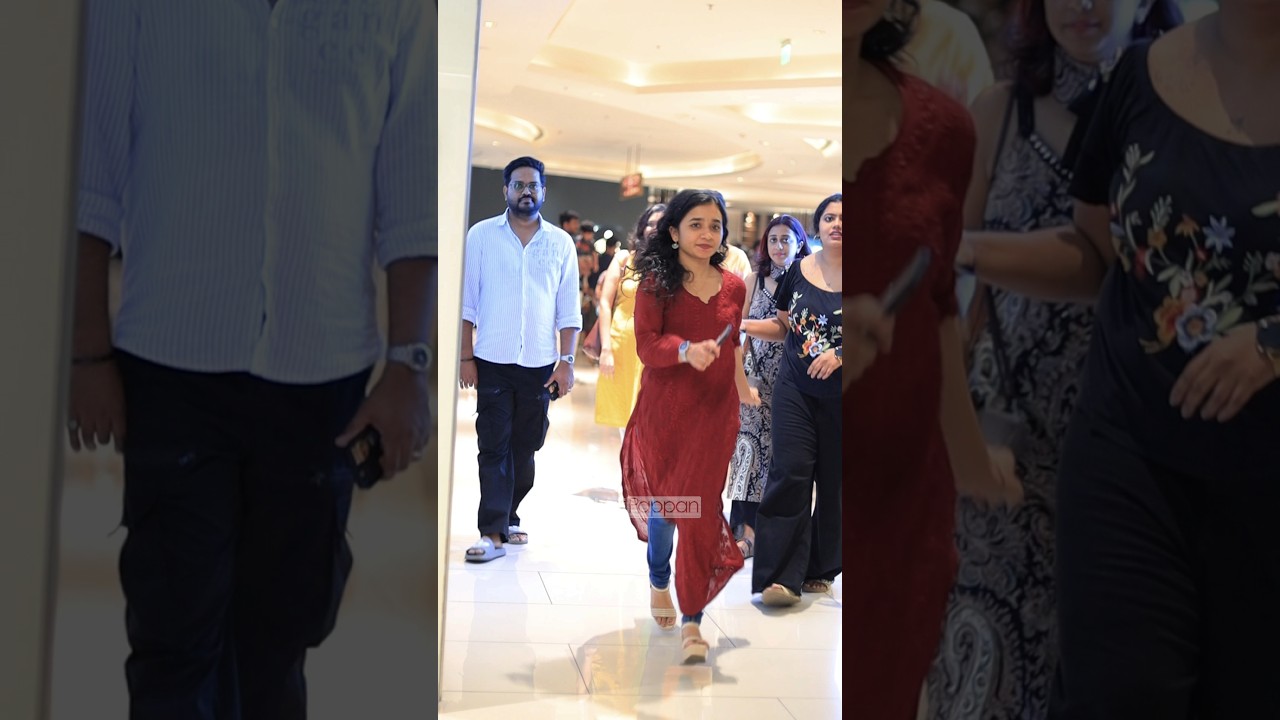 Anishma Anilkumar 😍  Maranamass Theatre Visit #maranamass #shots #trending #anishmaanilkumar