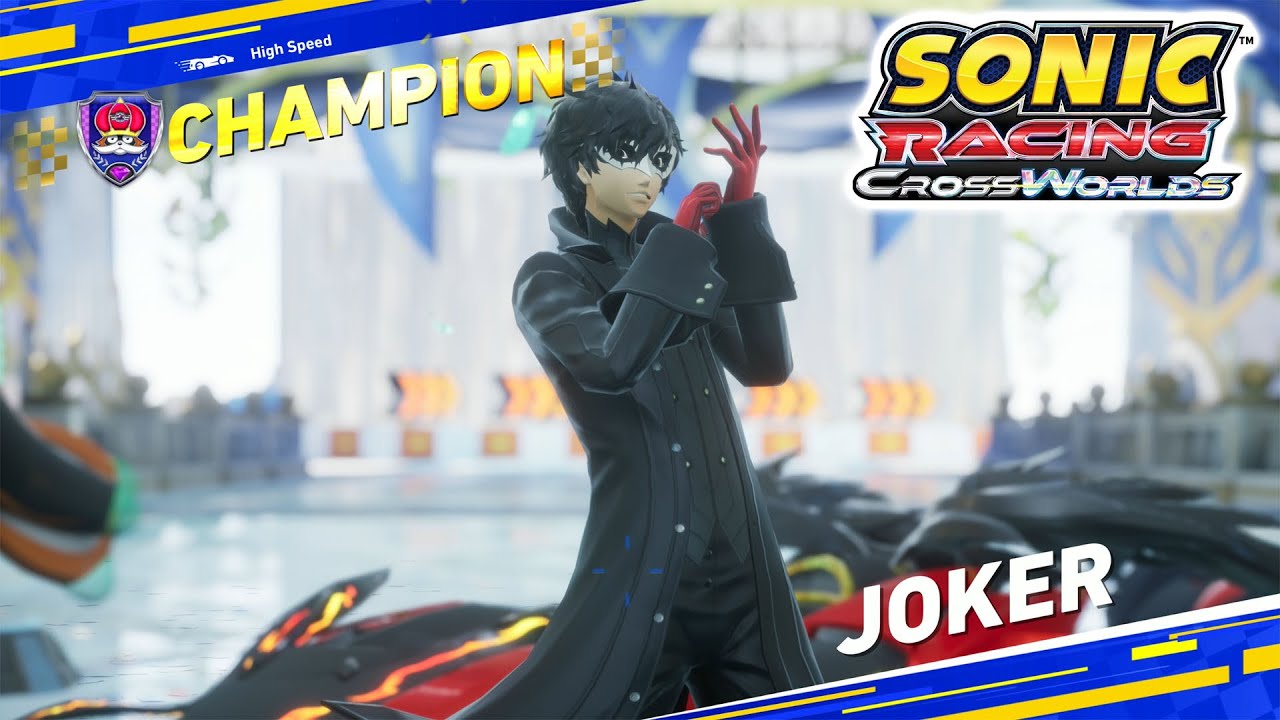 Sonic Racing CrossWorlds - Joker Gameplay (Persona Character) PS5 Pro 4K 60FPS