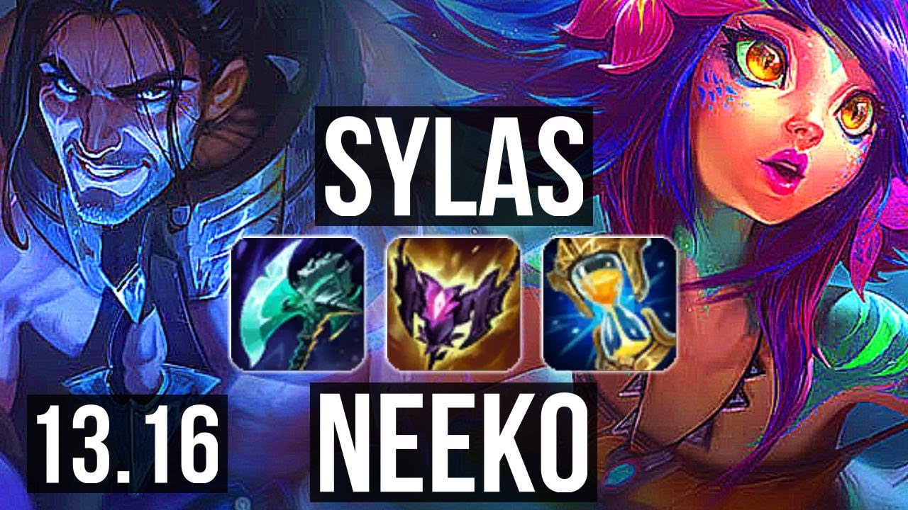 SYLAS vs NEEKO (MID) | 14/1/2, 1.8M mastery, Legendary, 800+ games | KR Diamond | 13.16