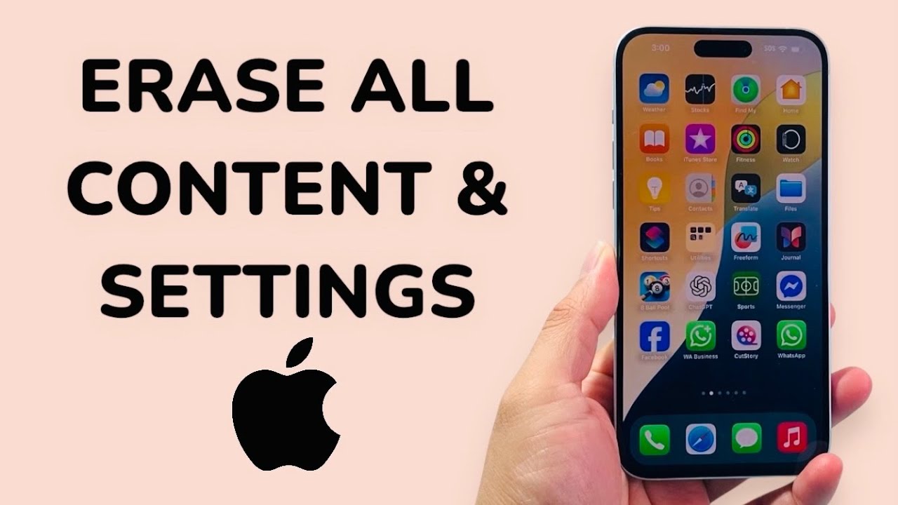 How To Erase All Content and Settings On iPhone