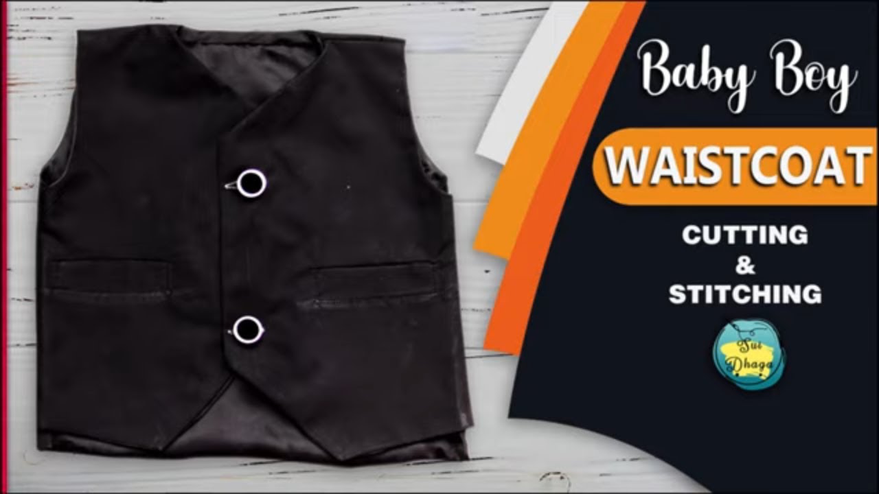 Stylish Baby Boy Waistcoat Cutting and Stitching Full Tutorial in Hindi/Urdu