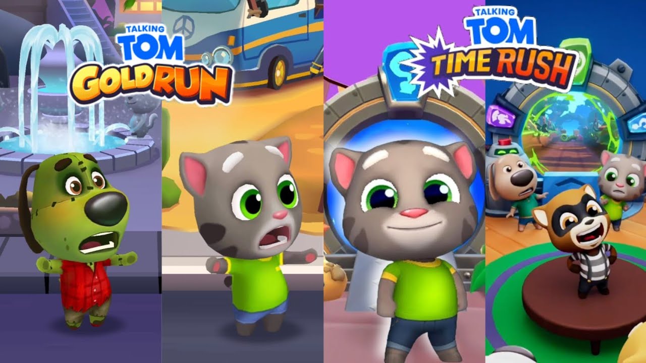 Talking Tom Time Rush🆚 Talking Tom gold run 😂#new #talkingtom #trending #viral #funny #videogamesyt