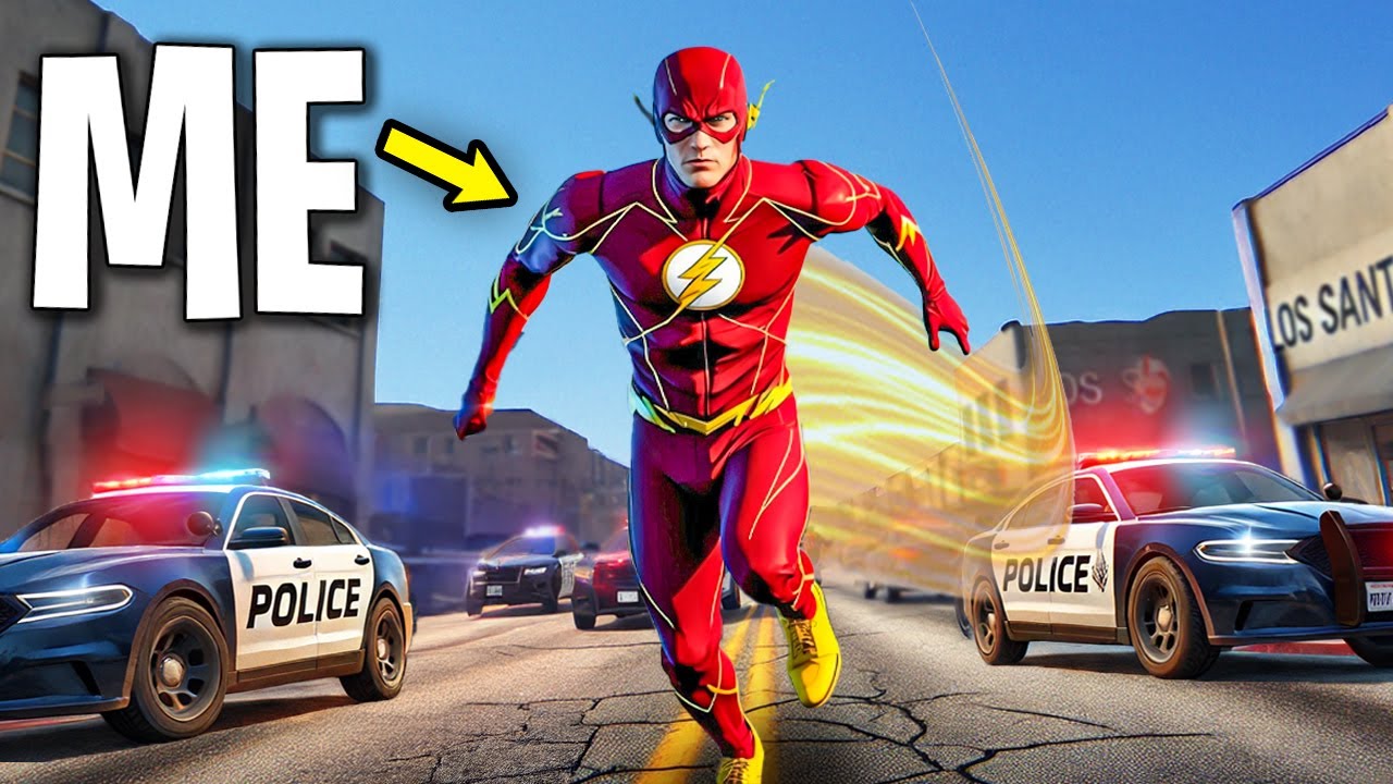 Joining Police Force as The Flash on GTA 5 RP