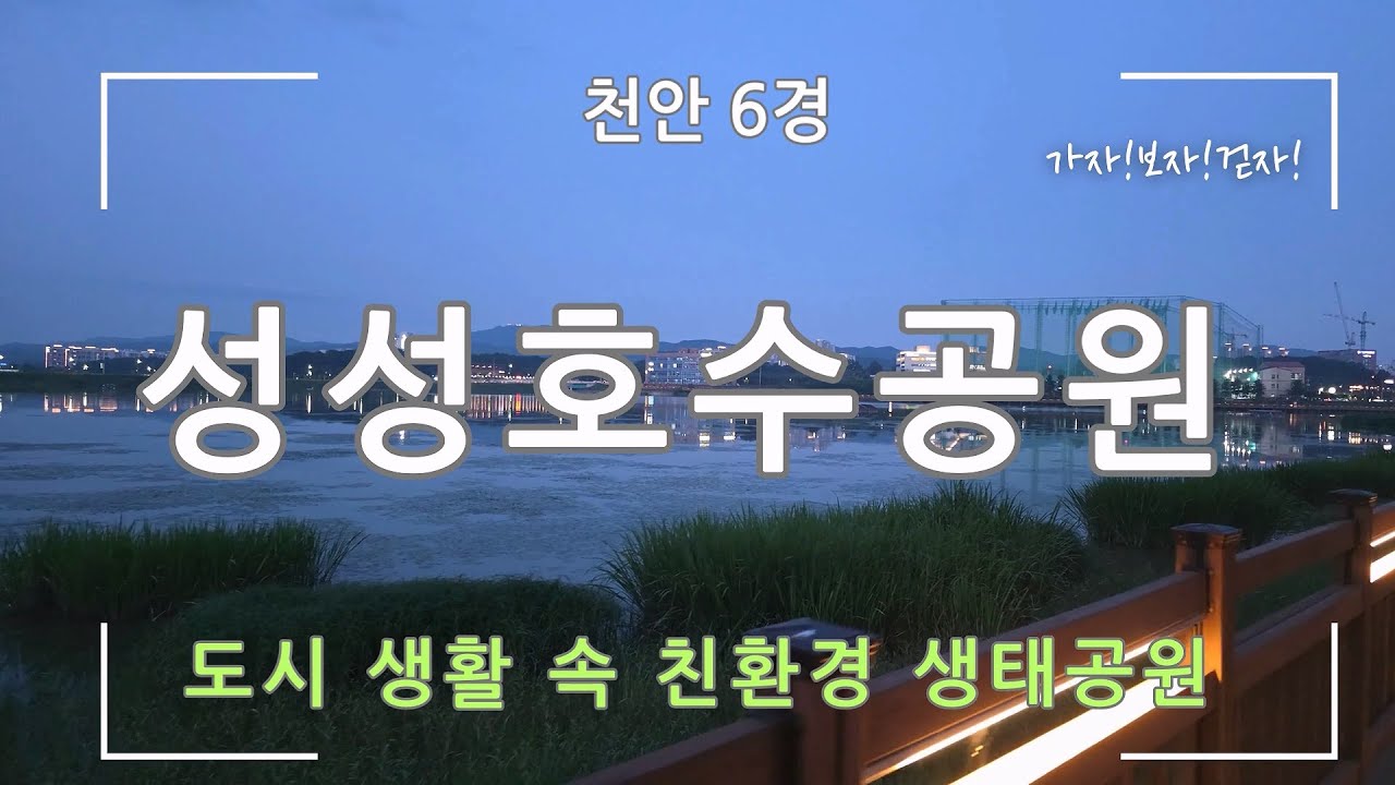 [천안 6경] 성성호수공원(도시 생활 속 친환경 생태공원)