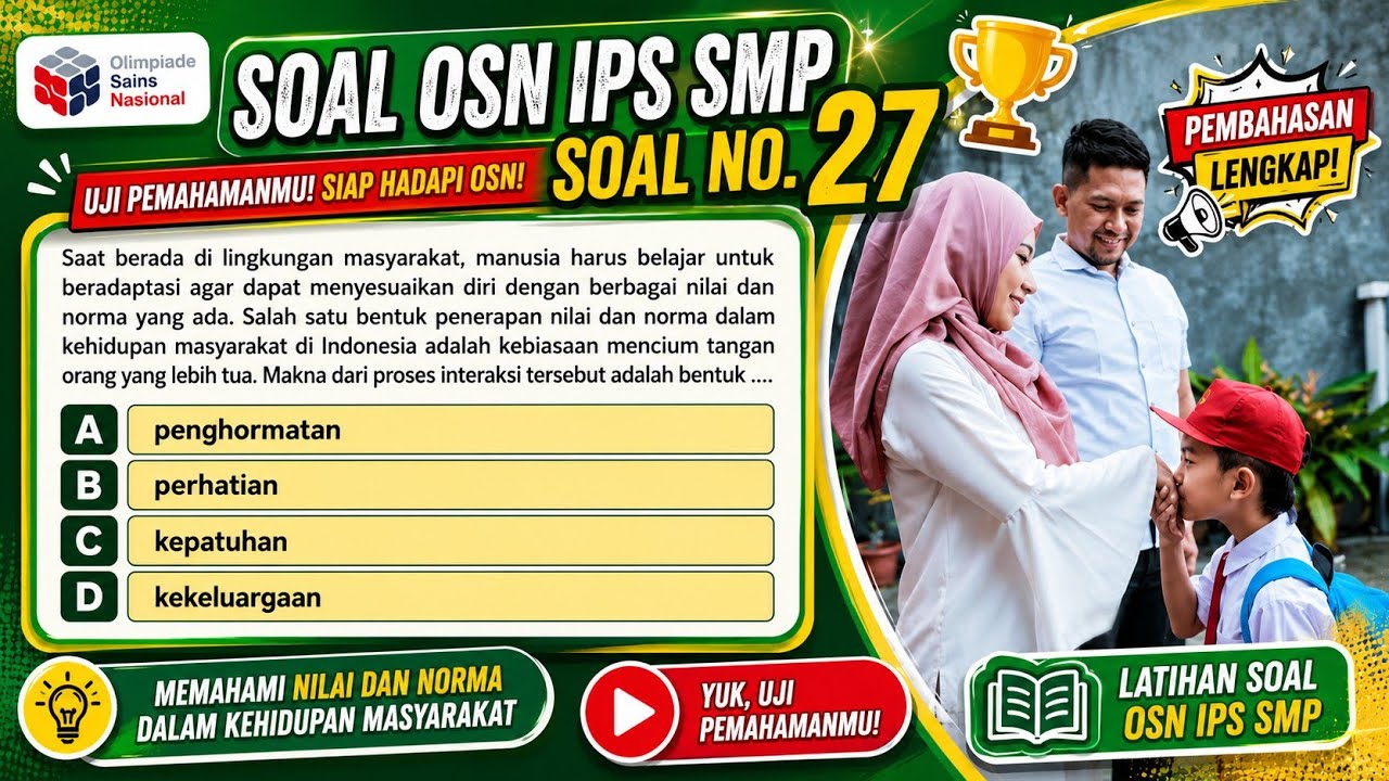 Latihan Soal OSN 2026 IPS SMP - Sosiologi (26-30)