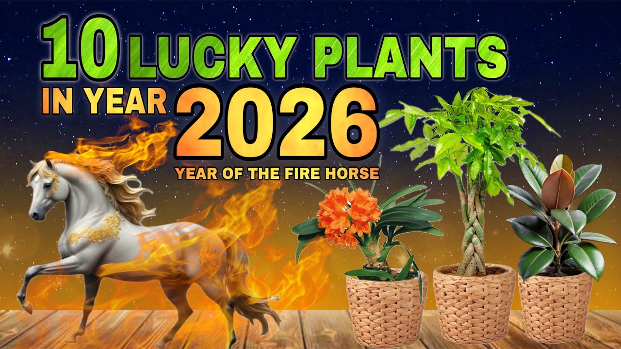 10 LUCKY PLANTS IN 2026 - 10 Swerteng halaman sa YEAR OF THE FIRE HORSE at year 2026
