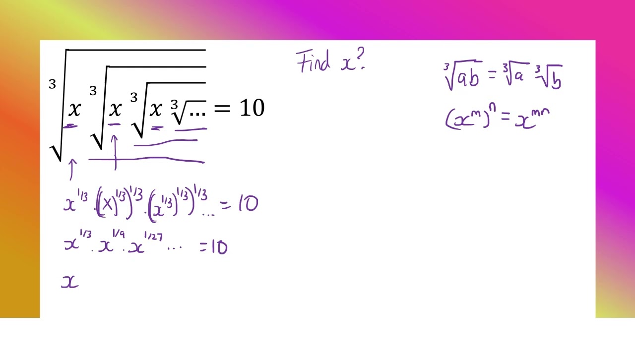 A nested radical problem &ndash; for A level maths