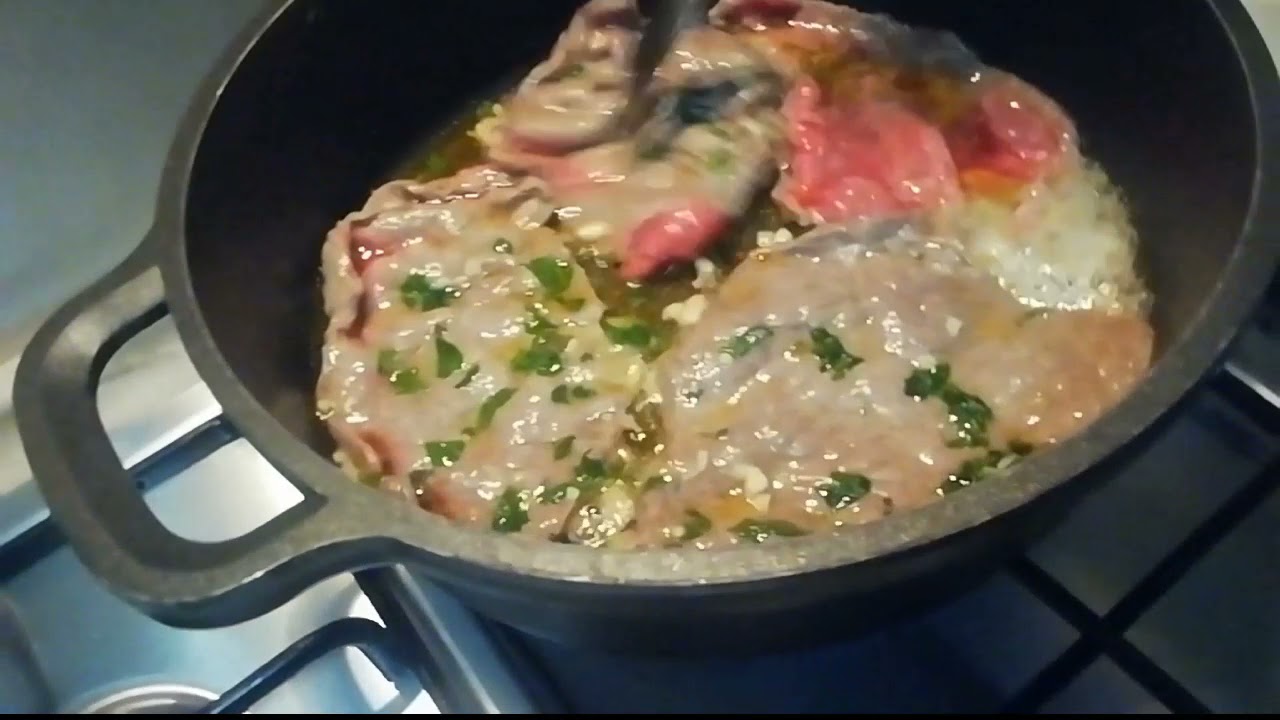 Fettine di vitellone in padella