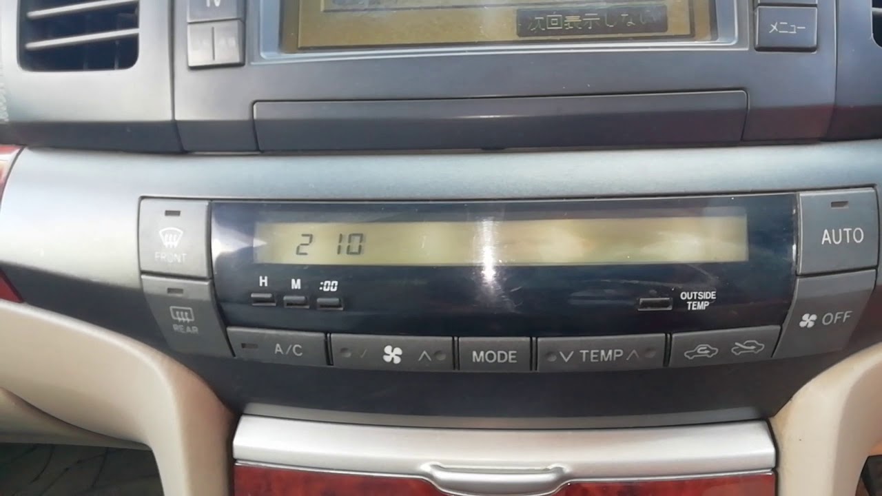 Самодиагностика климат контроля Toyota Premio /Allion