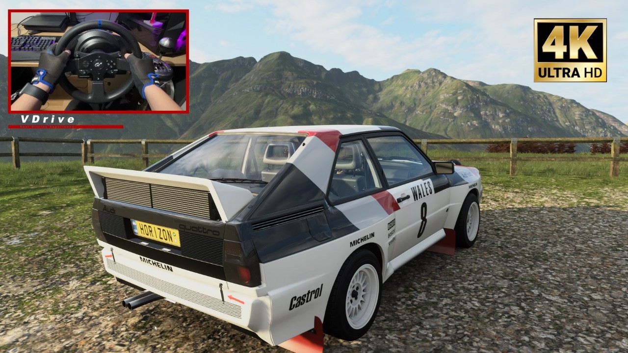 FORZA HORIZON 4 | '83 AUDI SPORT QUATTRO | RALLY & OFFROAD FREE ROAM | T300 RS WHEEL CAM & SHIFTER
