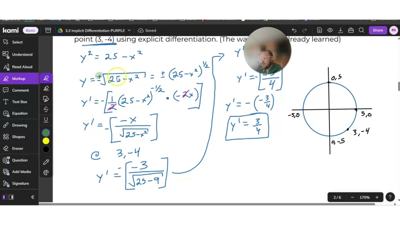 3.3 Implicit Differentiation