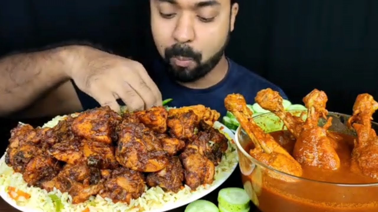 Chiken pray -ছিকেন প্রায় - mutton kari মাটান কারি -food eating.