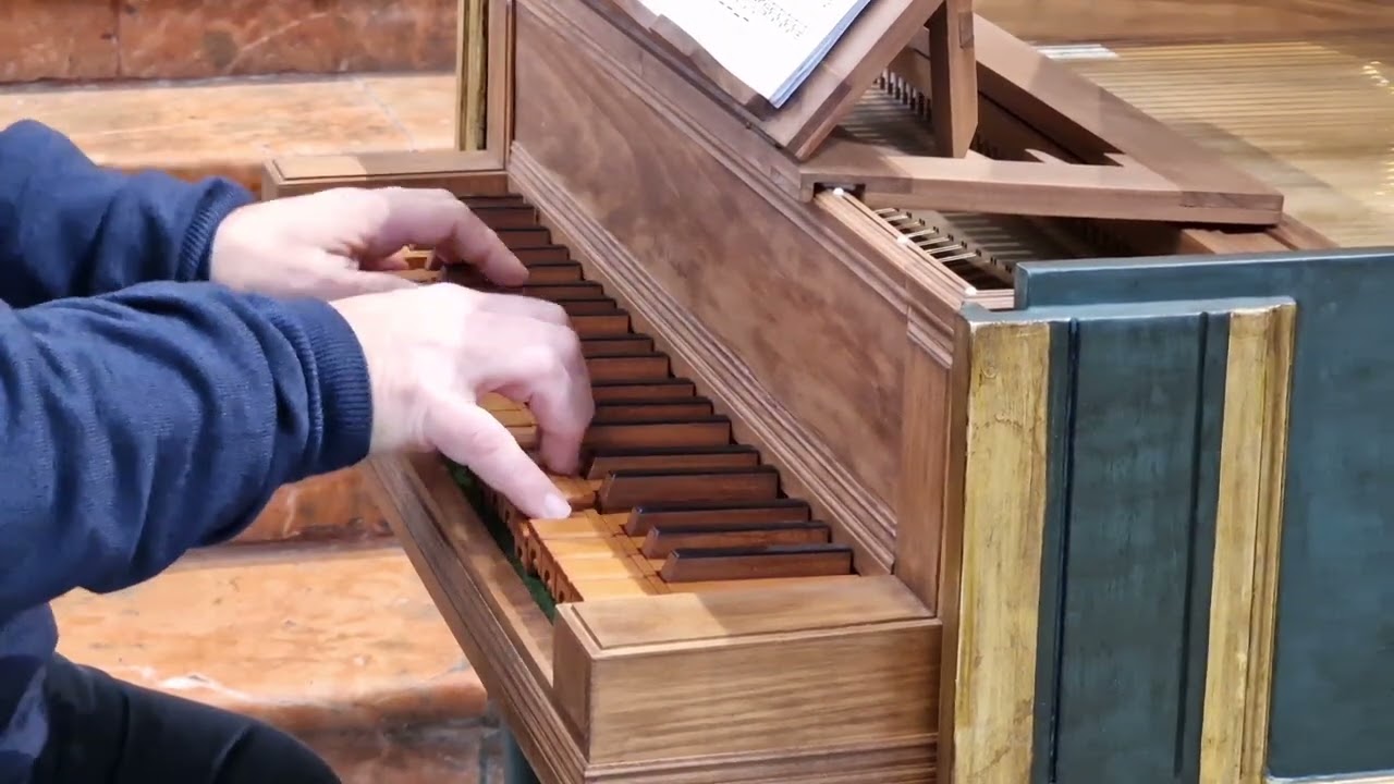 Norberto Broggini playing on harpsichord after Giacomo Ridolfi 1665 (Rome) - Part 2/5 Bider Gigue