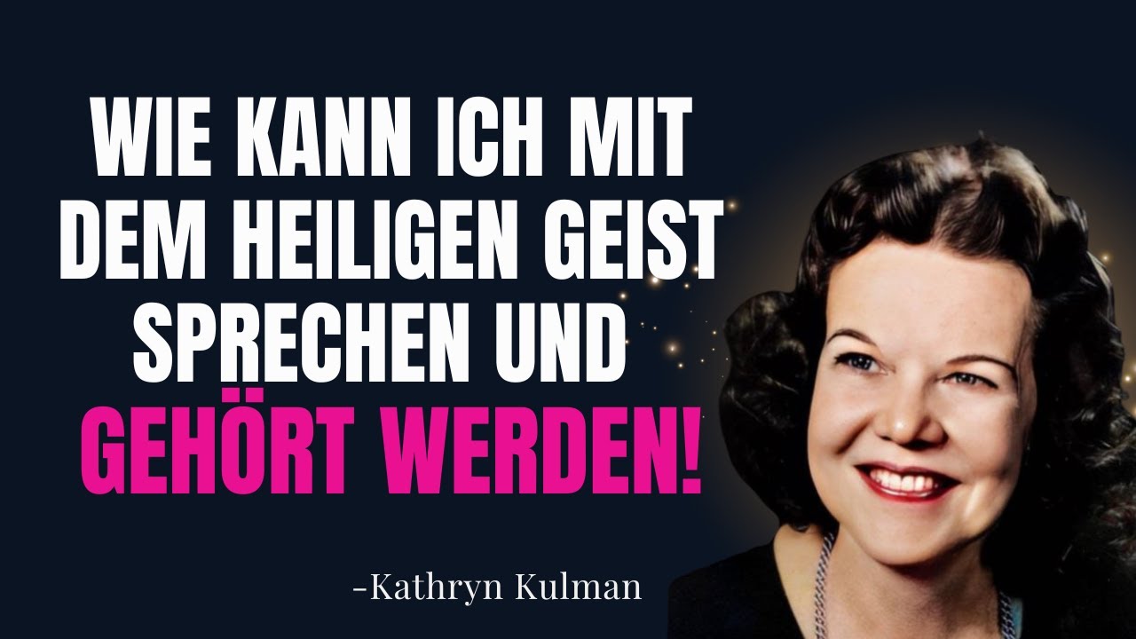DER HEILIGE GEIST LIEBT DIESE WORTE, ABER NUR WENIGE CHRISTEN SPRECHEN SIE AUS. | Kathryn Kuhlman
