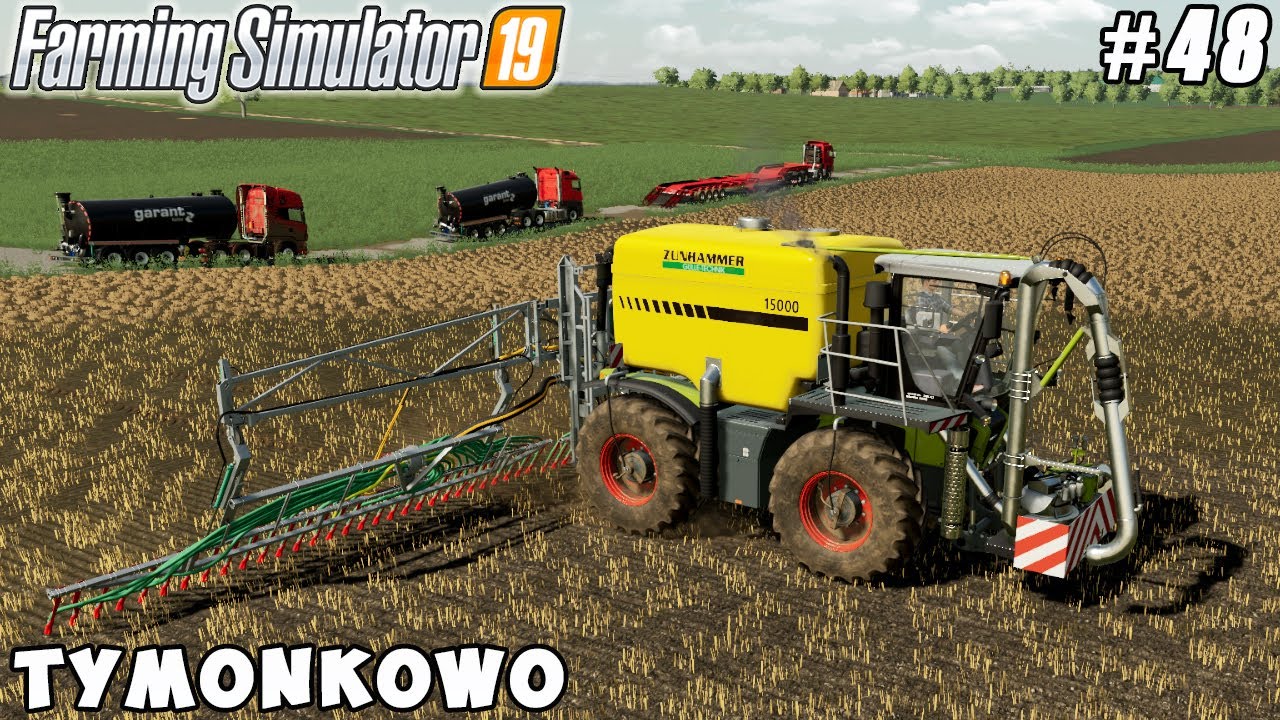 Spraying slurry with CLAAS Xerion 3000 Saddle Trac | Tymonkowo | Farming simulator 19 | уз #48