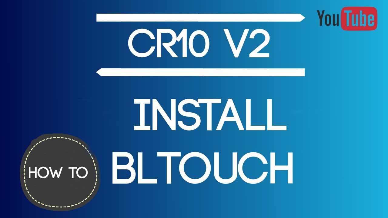 Руководство по установке датчика автоматического выравнивания платформы Creality CR-10 V2 Bltouch...