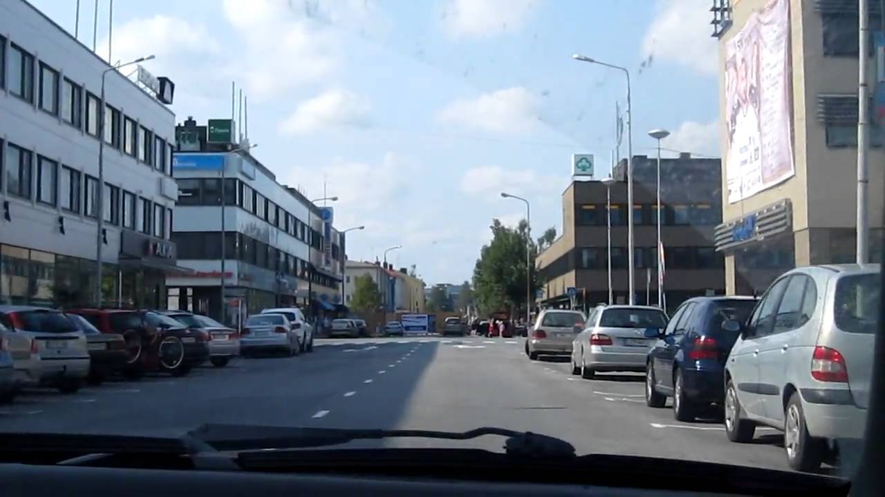 Sightseeingdrive in Seinäjoki city, Finland.MOV