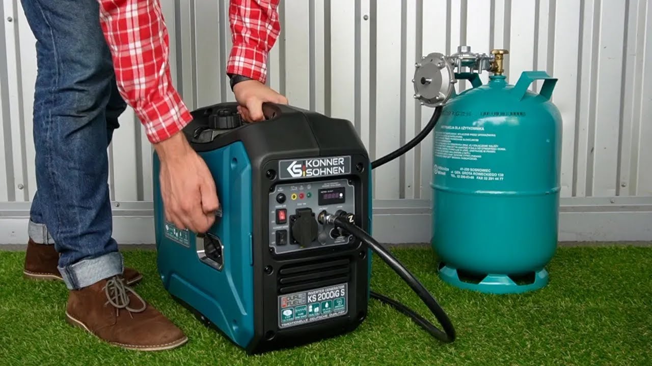 Inbetriebnahme des LPG/Benzin-Inverter-Generatoren von Könner & Söhnen KS 2000iG S