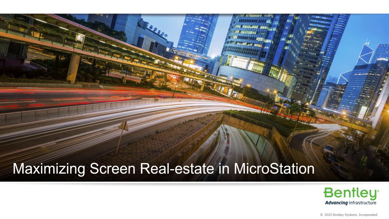 Working from Home with MicroStation CONNECT Edition – Tips to Maximize your Screen Real-Estate