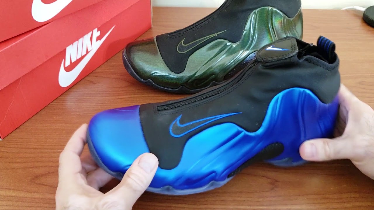 Nike Air Flightposite 2018 Retro — темно-королевский и легионово-зеленый