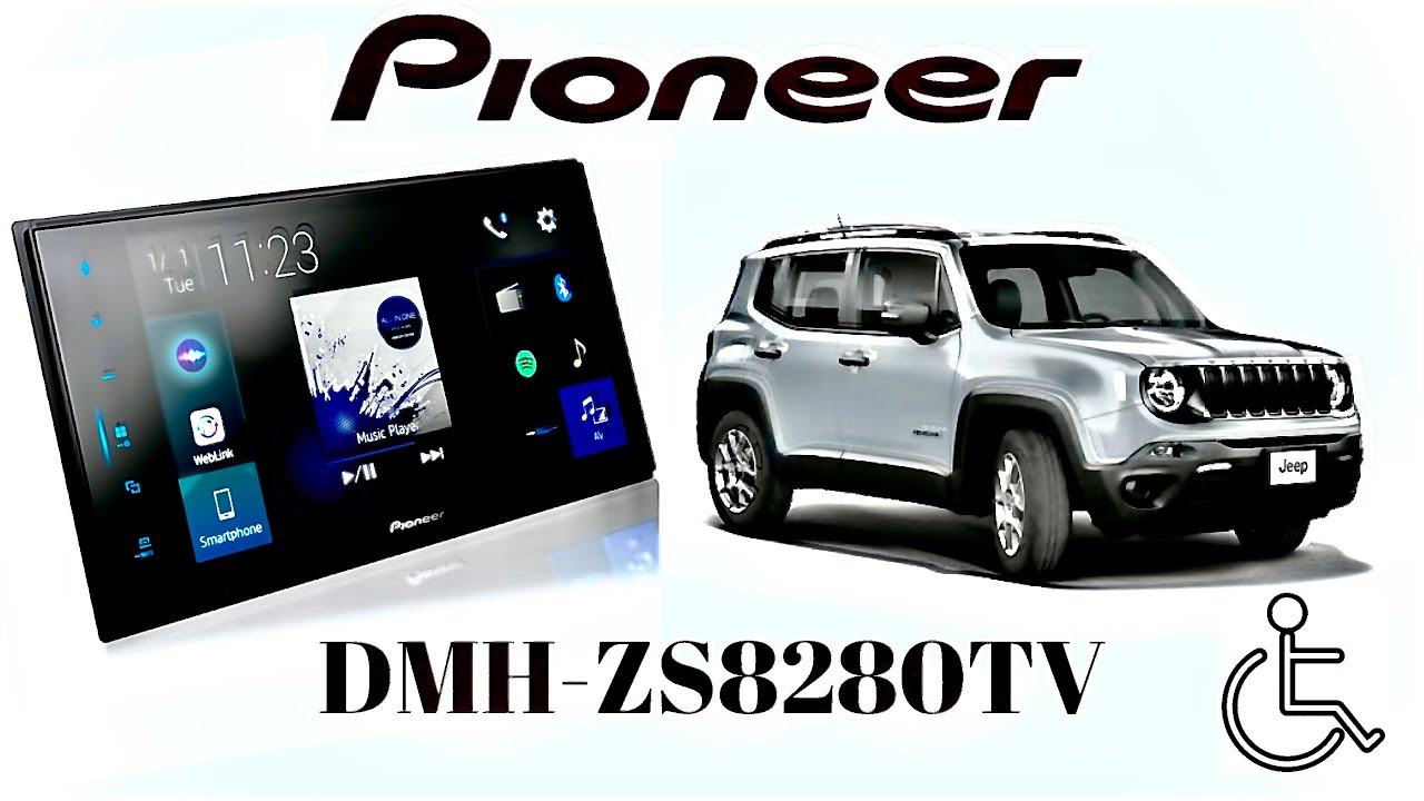 Jeep Renegade PCD 2020 com a Multimídia Receiver da Pioneer DMH-ZS8280TV, Confira...