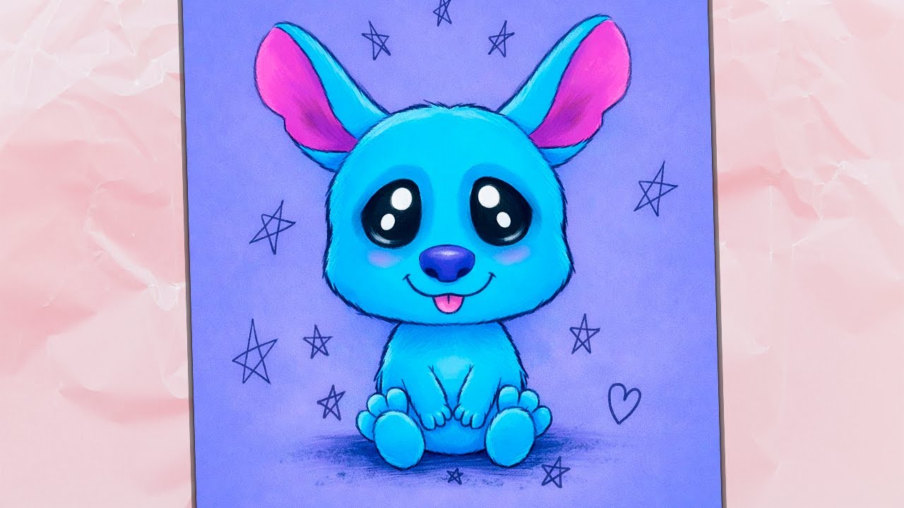 Drawing a Cute Kawaii Puppy | Simple Digital Art Tutorial | Adorable Cartoon Style