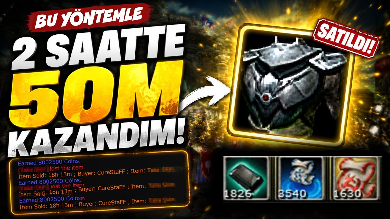 TALİA YAPARAK 2 SAATTE 50M KAZANDIM l Talia Nasıl Yapılır? l Knight Online