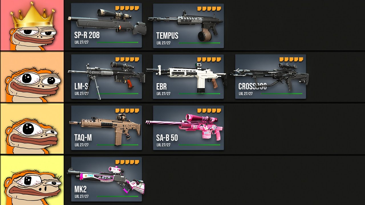 Ranking EVERY marksman rifle