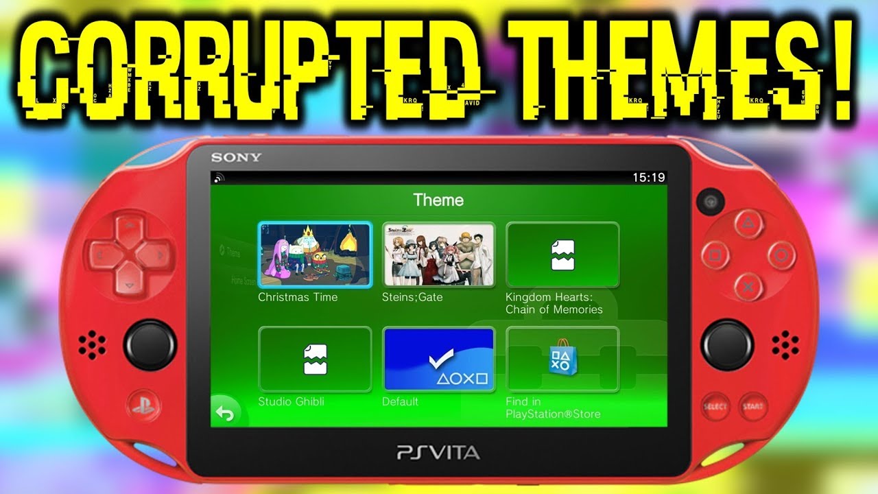Исправление поврежденных тем оформления PS Vita!