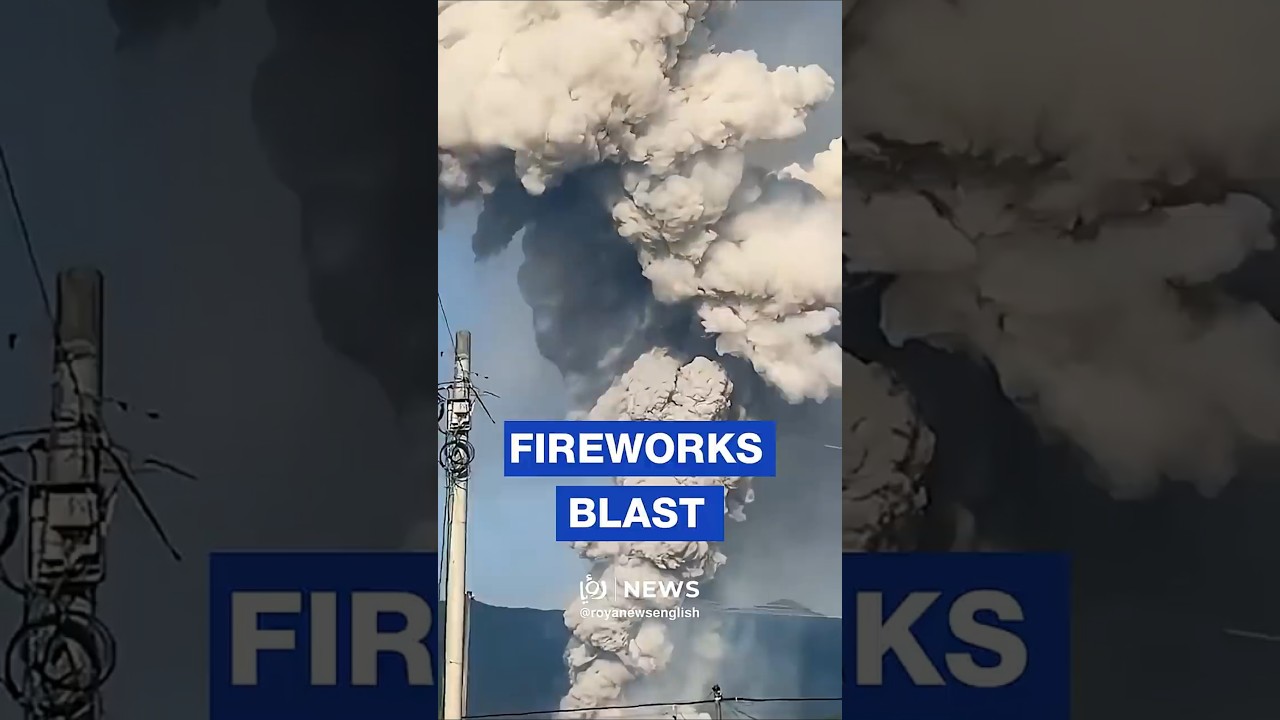 Massive explosion at fireworks factory in China