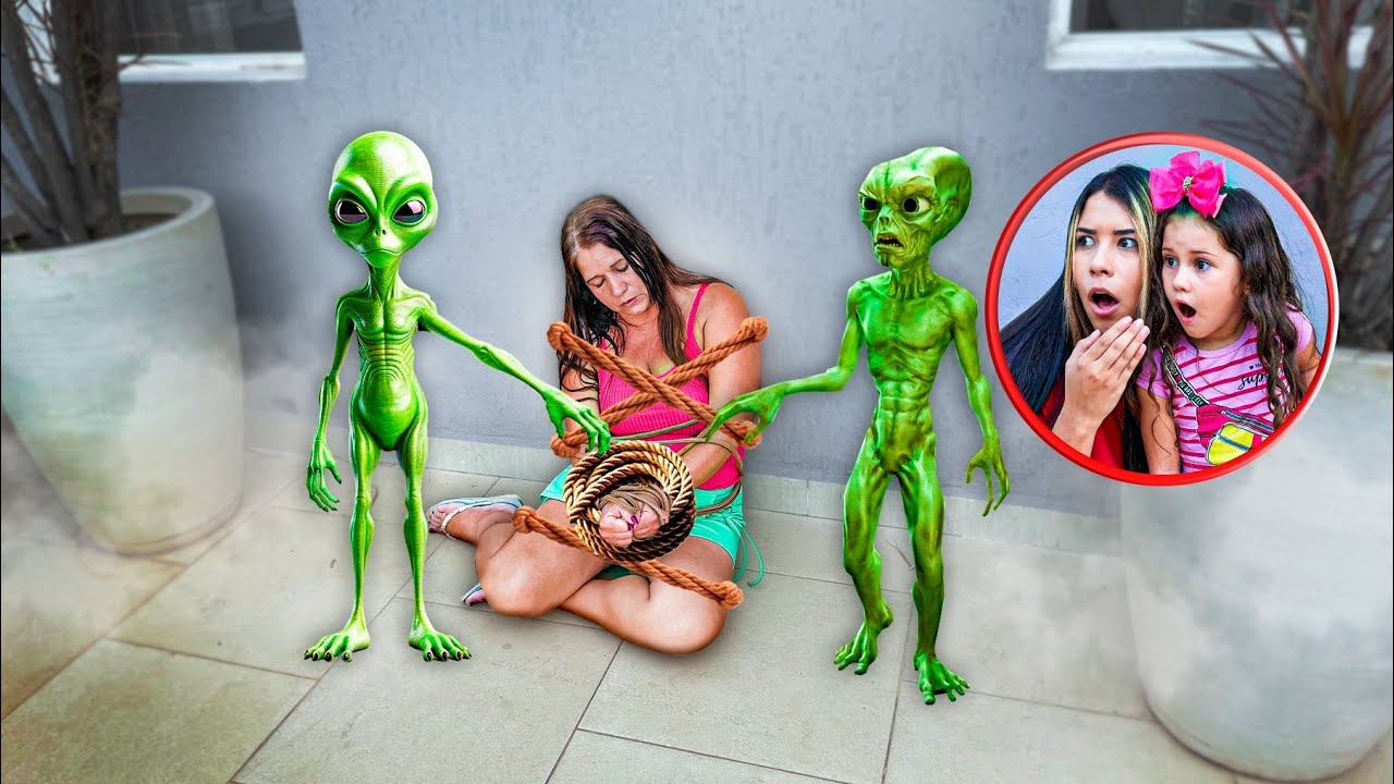 OS ALIENÍGENAS PEGARAM MINHA MÃE E AMARRARAM ELA COM A CORDA !!
