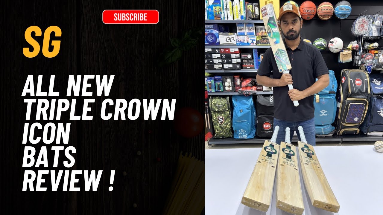 SG All New Triple Crown Icon Bats Review | Ai Sports Delhi | +919667010575/8287417792