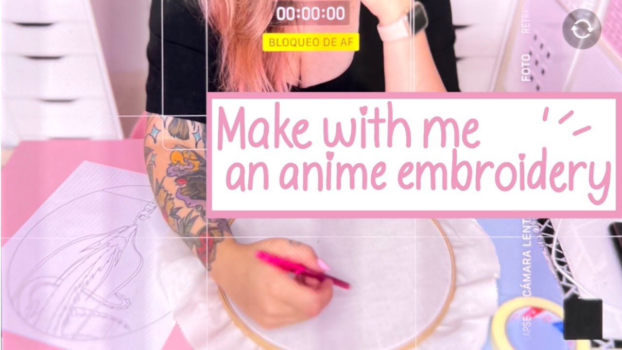Make with me an anime embroidery 💖