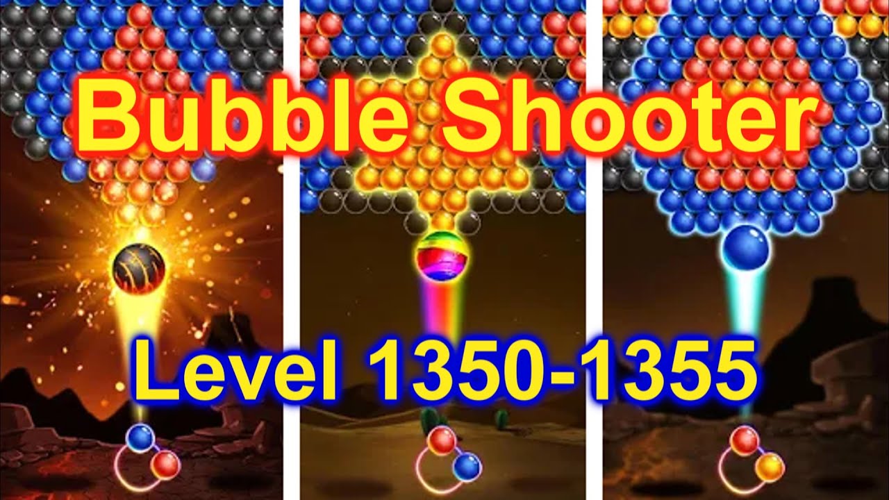 Bubble Shooter Level 1350-1355 Fun Game On Cell Phone