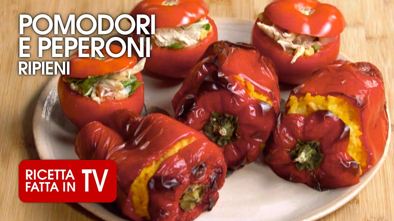 POMODORI E PEPERONI RIPIENI di Benedetta Rossi - Ricetta TV Fatto in Casa per Voi